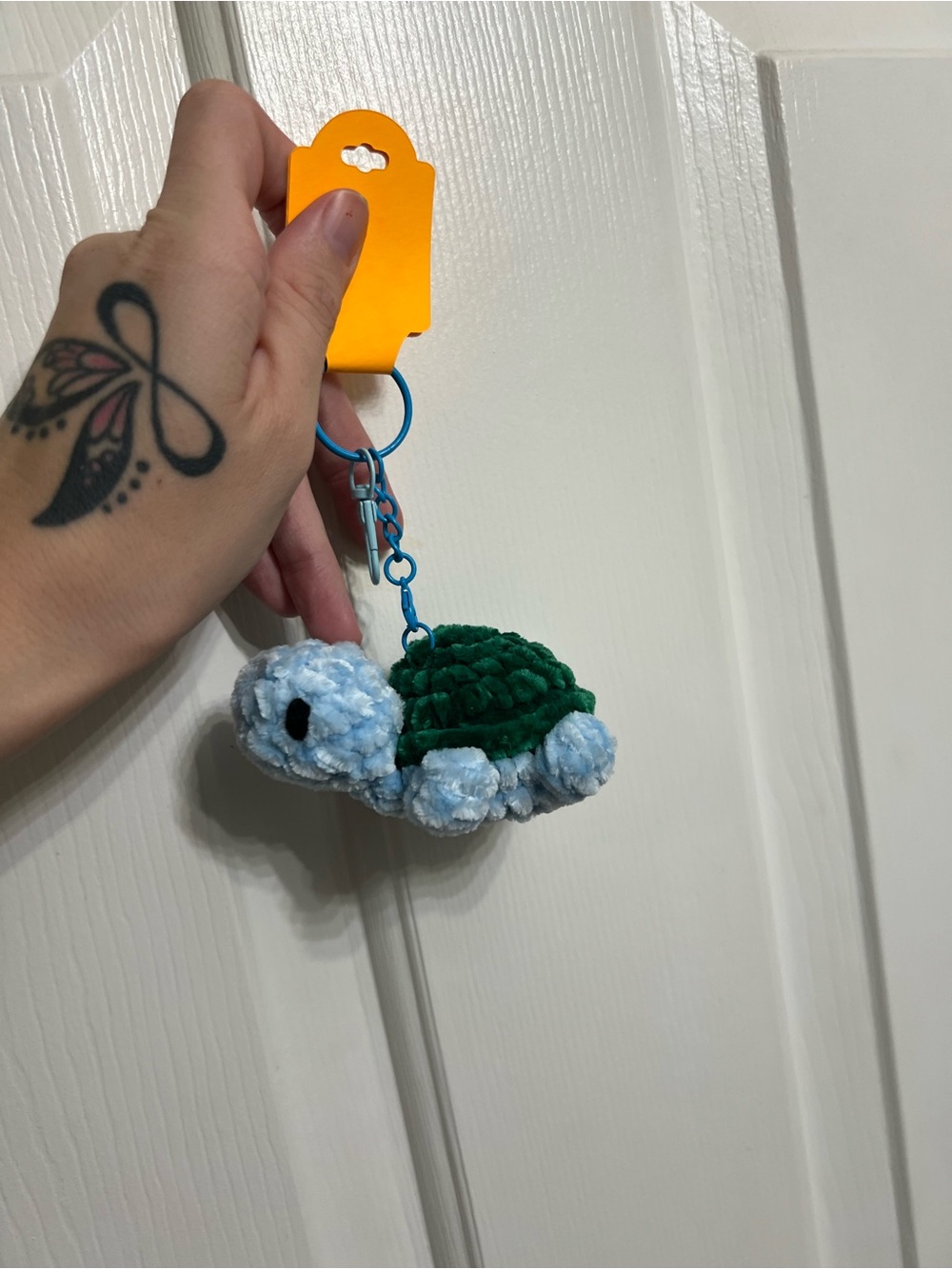 Little Crocheted Turtle Keychain